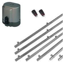 Φόρτωση εικόνας στο εργαλείο προβολής Συλλογής, Σετ μηχανισμού συρόμενης πόρτας RIB K800 με ενσωματωμένο πινακοδέκτη, 2 τηλεχειριστήρια και 7m μεταλλική κρεμαγιέρα