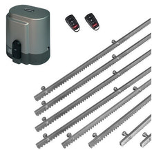 Φόρτωση εικόνας στο εργαλείο προβολής Συλλογής, Σετ μηχανισμού συρόμενης πόρτας RIB K800 με ενσωματωμένο πινακοδέκτη, 2 τηλεχειριστήρια και 8m μεταλλική κρεμαγιέρα