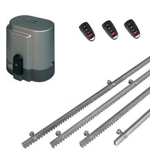 Φόρτωση εικόνας στο εργαλείο προβολής Συλλογής, Σετ μηχανισμού συρόμενης πόρτας RIB K800 με ενσωματωμένο πινακοδέκτη, 3 τηλεχειριστήρια και 4m μεταλλική κρεμαγιέρα