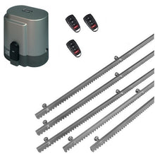 Φόρτωση εικόνας στο εργαλείο προβολής Συλλογής, Σετ μηχανισμού συρόμενης πόρτας RIB K800 με ενσωματωμένο πινακοδέκτη, 3 τηλεχειριστήρια και 5m μεταλλική κρεμαγιέρα