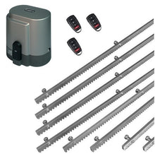 Φόρτωση εικόνας στο εργαλείο προβολής Συλλογής, Σετ μηχανισμού συρόμενης πόρτας RIB K800 με ενσωματωμένο πινακοδέκτη, 3 τηλεχειριστήρια και 8m μεταλλική κρεμαγιέρα