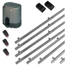 Φόρτωση εικόνας στο εργαλείο προβολής Συλλογής, Σετ μηχανισμού συρόμενης πόρτας RIB K800 με ενσωματωμένο πινακοδέκτη, 3 τηλεχειριστήρια, 8m μεταλλική κρεμαγιέρα και φωτοκύτταρα ενσύρματα