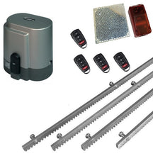 Φόρτωση εικόνας στο εργαλείο προβολής Συλλογής, Σετ μηχανισμού συρόμενης πόρτας RIB K800 με ενσωματωμένο πινακοδέκτη, 4 τηλεχειριστήρια, 4m μεταλλική κρεμαγιέρα και φωτοκύτταρα ασύρματα