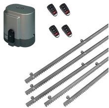 Φόρτωση εικόνας στο εργαλείο προβολής Συλλογής, Σετ μηχανισμού συρόμενης πόρτας RIB K800 με ενσωματωμένο πινακοδέκτη, 4 τηλεχειριστήρια και 5m μεταλλική κρεμαγιέρα