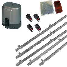 Φόρτωση εικόνας στο εργαλείο προβολής Συλλογής, Σετ μηχανισμού συρόμενης πόρτας RIB K800 με ενσωματωμένο πινακοδέκτη, 4 τηλεχειριστήρια, 5m μεταλλική κρεμαγιέρα και φωτοκύτταρα ασύρματα