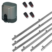 Φόρτωση εικόνας στο εργαλείο προβολής Συλλογής, Σετ μηχανισμού συρόμενης πόρτας RIB K800 με ενσωματωμένο πινακοδέκτη, 4 τηλεχειριστήρια και 6m μεταλλική κρεμαγιέρα