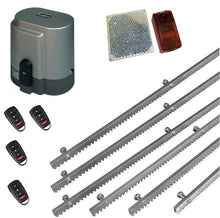 Φόρτωση εικόνας στο εργαλείο προβολής Συλλογής, Σετ μηχανισμού συρόμενης πόρτας RIB K800 με ενσωματωμένο πινακοδέκτη, 4 τηλεχειριστήρια, 6m μεταλλική κρεμαγιέρα και φωτοκύτταρα ασύρματα