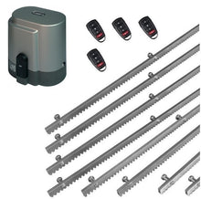 Φόρτωση εικόνας στο εργαλείο προβολής Συλλογής, Σετ μηχανισμού συρόμενης πόρτας RIB K800 με ενσωματωμένο πινακοδέκτη, 4 τηλεχειριστήρια και 8m μεταλλική κρεμαγιέρα