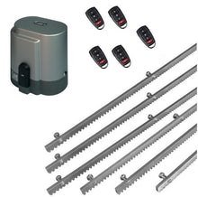 Φόρτωση εικόνας στο εργαλείο προβολής Συλλογής, Σετ μηχανισμού συρόμενης πόρτας RIB K800 με ενσωματωμένο πινακοδέκτη, 5 τηλεχειριστήρια και 6m μεταλλική κρεμαγιέρα