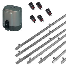 Φόρτωση εικόνας στο εργαλείο προβολής Συλλογής, Σετ μηχανισμού συρόμενης πόρτας RIB K800 με ενσωματωμένο πινακοδέκτη, 5 τηλεχειριστήρια και 7m μεταλλική κρεμαγιέρα