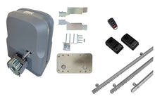 Φόρτωση εικόνας στο εργαλείο προβολής Συλλογής, Σετ μοτέρ συρόμενης πόρτας SLG600 με 1 τηλεχειριστήριο, 3m μεταλλική κρεμαγιέρα και φωτοκύτταρα ενσύρματα