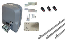 Φόρτωση εικόνας στο εργαλείο προβολής Συλλογής, Σετ μοτέρ συρόμενης πόρτας SLG600 με 3 τηλεχειριστήρια και 3m μεταλλική κρεμαγιέρα