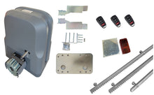 Φόρτωση εικόνας στο εργαλείο προβολής Συλλογής, Σετ μοτέρ συρόμενης πόρτας SLG600 με 3 τηλεχειριστήρια, 3m μεταλλική κρεμαγιέρα και φωτοκύτταρα ασύρματα