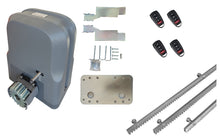 Φόρτωση εικόνας στο εργαλείο προβολής Συλλογής, Σετ μοτέρ συρόμενης πόρτας SLG600 με 4 τηλεχειριστήρια και 3m μεταλλική κρεμαγιέρα