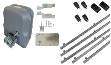 Φόρτωση εικόνας στο εργαλείο προβολής Συλλογής, Σετ μοτέρ συρόμενης πόρτας SLG600 με 4 τηλεχειριστήρια, 5m μεταλλική κρεμαγιέρα και φωτοκύτταρα ενσύρματα