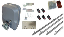 Φόρτωση εικόνας στο εργαλείο προβολής Συλλογής, Σετ μοτέρ συρόμενης πόρτας SLG600 με 5 τηλεχειριστήρια, 4m μεταλλική κρεμαγιέρα και φωτοκύτταρα ασύρματα