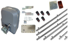 Φόρτωση εικόνας στο εργαλείο προβολής Συλλογής, Σετ μοτέρ συρόμενης πόρτας SLG600 με 5 τηλεχειριστήρια, 7m μεταλλική κρεμαγιέρα και φωτοκύτταρα ασύρματα