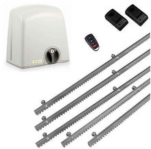 Φόρτωση εικόνας στο εργαλείο προβολής Συλλογής, Σετ μηχανισμού συρόμενης πόρτας PROTECO Strike-5 με πινακοδέκτη, 1 τηλεχειριστήριο, 5m μεταλλική κρεμαγιέρα και φωτοκύτταρα ενσύρματα