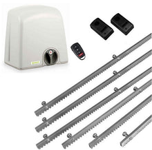 Φόρτωση εικόνας στο εργαλείο προβολής Συλλογής, Σετ μηχανισμού συρόμενης πόρτας PROTECO Strike-5 με πινακοδέκτη, 1 τηλεχειριστήριο, 6m μεταλλική κρεμαγιέρα και φωτοκύτταρα ενσύρματα