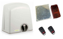 Φόρτωση εικόνας στο εργαλείο προβολής Συλλογής, Σετ μηχανισμού συρόμενης πόρτας PROTECO Strike-5 με πινακοδέκτη, 2 τηλεχειριστήρια και φωτοκύτταρα ασύρματα