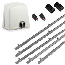 Φόρτωση εικόνας στο εργαλείο προβολής Συλλογής, Σετ μηχανισμού συρόμενης πόρτας PROTECO Strike-5 με πινακοδέκτη, 2 τηλεχειριστήρια, 5m μεταλλική κρεμαγιέρα και φωτοκύτταρα ενσύρματα