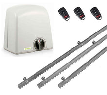Φόρτωση εικόνας στο εργαλείο προβολής Συλλογής, Σετ μηχανισμού συρόμενης πόρτας PROTECO Strike-5 με πινακοδέκτη, 3 τηλεχειριστήρια και 3m μεταλλική κρεμαγιέρα