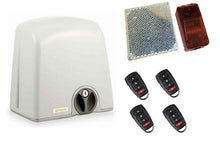 Φόρτωση εικόνας στο εργαλείο προβολής Συλλογής, Σετ μηχανισμού συρόμενης πόρτας PROTECO Strike-5 με πινακοδέκτη, 4 τηλεχειριστήρια και φωτοκύτταρα ασύρματα