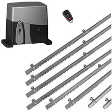 Φόρτωση εικόνας στο εργαλείο προβολής Συλλογής, Σετ μηχανισμού συρόμενης πόρτας VDS SL1000-OIL με ενσωματωμένο πινακοδέκτη, 1 τηλεχειριστήριο και 8m μεταλλική κρεμαγιέρα