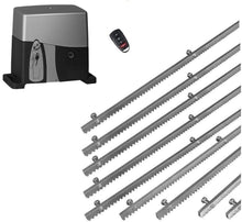 Φόρτωση εικόνας στο εργαλείο προβολής Συλλογής, Σετ μηχανισμού συρόμενης πόρτας VDS SL1000-OIL με ενσωματωμένο πινακοδέκτη, 1 τηλεχειριστήριο και 9m μεταλλική κρεμαγιέρα