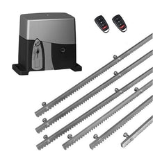 Φόρτωση εικόνας στο εργαλείο προβολής Συλλογής, Σετ μηχανισμού συρόμενης πόρτας VDS SL1000-OIL με ενσωματωμένο πινακοδέκτη, 2 τηλεχειριστήρια και 6m μεταλλική κρεμαγιέρα