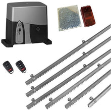 Φόρτωση εικόνας στο εργαλείο προβολής Συλλογής, Σετ μηχανισμού συρόμενης πόρτας VDS SL1000-OIL με ενσωματωμένο πινακοδέκτη, 2 τηλεχειριστήρια, 6m μεταλλική κρεμαγιέρα και φωτοκύτταρα ασύρματα