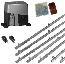 Φόρτωση εικόνας στο εργαλείο προβολής Συλλογής, Σετ μηχανισμού συρόμενης πόρτας VDS SL1000-OIL με ενσωματωμένο πινακοδέκτη, 2 τηλεχειριστήρια, 7m μεταλλική κρεμαγιέρα και φωτοκύτταρα ασύρματα