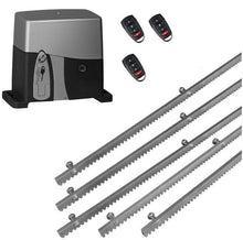 Φόρτωση εικόνας στο εργαλείο προβολής Συλλογής, Σετ μηχανισμού συρόμενης πόρτας VDS SL1000-OIL με ενσωματωμένο πινακοδέκτη, 3 τηλεχειριστήρια και 5m μεταλλική κρεμαγιέρα