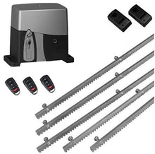 Φόρτωση εικόνας στο εργαλείο προβολής Συλλογής, Σετ μηχανισμού συρόμενης πόρτας VDS SL1000-OIL με ενσωματωμένο πινακοδέκτη, 3 τηλεχειριστήρια, 5m μεταλλική κρεμαγιέρα και φωτοκύτταρα ενσύρματα