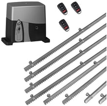 Φόρτωση εικόνας στο εργαλείο προβολής Συλλογής, Σετ μηχανισμού συρόμενης πόρτας VDS SL1000-OIL με ενσωματωμένο πινακοδέκτη, 3 τηλεχειριστήρια και 8m μεταλλική κρεμαγιέρα