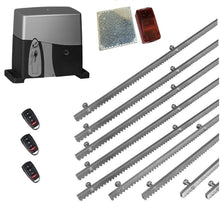 Φόρτωση εικόνας στο εργαλείο προβολής Συλλογής, Σετ μηχανισμού συρόμενης πόρτας VDS SL1000-OIL με ενσωματωμένο πινακοδέκτη, 3 τηλεχειριστήρια, 9m μεταλλική κρεμαγιέρα και φωτοκύτταρα ασύρματα