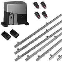 Φόρτωση εικόνας στο εργαλείο προβολής Συλλογής, Σετ μηχανισμού συρόμενης πόρτας VDS SL1000-OIL με ενσωματωμένο πινακοδέκτη, 4 τηλεχειριστήρια, 7m μεταλλική κρεμαγιέρα και φωτοκύτταρα ενσύρματα