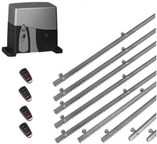 Φόρτωση εικόνας στο εργαλείο προβολής Συλλογής, Σετ μηχανισμού συρόμενης πόρτας VDS SL1000-OIL με ενσωματωμένο πινακοδέκτη, 4 τηλεχειριστήρια και 9m μεταλλική κρεμαγιέρα