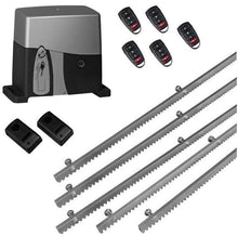 Φόρτωση εικόνας στο εργαλείο προβολής Συλλογής, Σετ μηχανισμού συρόμενης πόρτας VDS SL1000-OIL με ενσωματωμένο πινακοδέκτη, 5 τηλεχειριστήρια, 5m μεταλλική κρεμαγιέρα και φωτοκύτταρα ενσύρματα