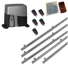 Φόρτωση εικόνας στο εργαλείο προβολής Συλλογής, Σετ μηχανισμού συρόμενης πόρτας VDS SL1000-OIL με ενσωματωμένο πινακοδέκτη, 5 τηλεχειριστήρια, 5m μεταλλική κρεμαγιέρα και φωτοκύτταρα ασύρματα