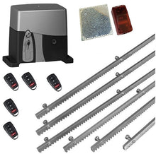 Φόρτωση εικόνας στο εργαλείο προβολής Συλλογής, Σετ μηχανισμού συρόμενης πόρτας VDS SL1000-OIL με ενσωματωμένο πινακοδέκτη, 5 τηλεχειριστήρια, 6m μεταλλική κρεμαγιέρα και φωτοκύτταρα ασύρματα