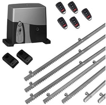 Φόρτωση εικόνας στο εργαλείο προβολής Συλλογής, Σετ μηχανισμού συρόμενης πόρτας VDS SL1000-OIL με ενσωματωμένο πινακοδέκτη, 5 τηλεχειριστήρια, 7m μεταλλική κρεμαγιέρα και φωτοκύτταρα ενσύρματα