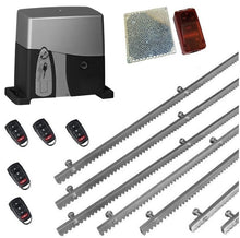 Φόρτωση εικόνας στο εργαλείο προβολής Συλλογής, Σετ μηχανισμού συρόμενης πόρτας VDS SL1000-OIL με ενσωματωμένο πινακοδέκτη, 5 τηλεχειριστήρια, 7m μεταλλική κρεμαγιέρα και φωτοκύτταρα ασύρματα