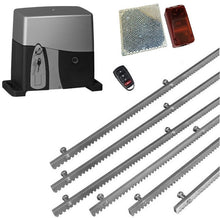 Φόρτωση εικόνας στο εργαλείο προβολής Συλλογής, Σετ μηχανισμού συρόμενης γκαραζόπορτας VDS SL1600-OIL με ένα τηλεχειριστήριο, 6m μεταλλική κρεμαγιέρα και φωτοκύτταρα ασύρματα