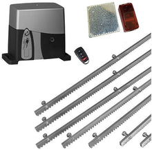 Φόρτωση εικόνας στο εργαλείο προβολής Συλλογής, Σετ μηχανισμού συρόμενης γκαραζόπορτας VDS SL1600-OIL με ένα τηλεχειριστήριο, 7m μεταλλική κρεμαγιέρα και φωτοκύτταρα ασύρματα