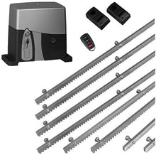 Φόρτωση εικόνας στο εργαλείο προβολής Συλλογής, Σετ μηχανισμού συρόμενης γκαραζόπορτας VDS SL1600-OIL με ένα τηλεχειριστήριο, 8m μεταλλική κρεμαγιέρα και φωτοκύτταρα ενσύρματα