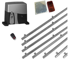 Φόρτωση εικόνας στο εργαλείο προβολής Συλλογής, Σετ μηχανισμού συρόμενης γκαραζόπορτας VDS SL1600-OIL με ένα τηλεχειριστήριο, 8m μεταλλική κρεμαγιέρα και φωτοκύτταρα ασύρματα