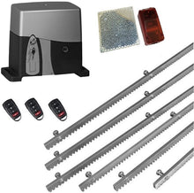 Φόρτωση εικόνας στο εργαλείο προβολής Συλλογής, Σετ μοτέρ συρόμενης γκαραζόπορτας VDS SL1600-OIL με 3 τηλεχειριστήρια, φωτοκύτταρα ασύρματα και 6m μεταλλική κρεμαγιέρα