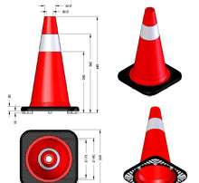 Φόρτωση εικόνας στο εργαλείο προβολής Συλλογής, Διαστάσεις κώνου για πάρκινγκ από pvc PARK-DH-TC-45