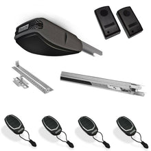 Φόρτωση εικόνας στο εργαλείο προβολής Συλλογής, Σετ μηχανισμού γκαραζόπορτας οροφής Motorline Evo 100 με 4 τηλεχειριστήρια και φωτοκύτταρα ενσύρματα